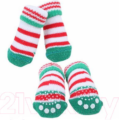 Носочки для животных Puppia Crinch / PAOC-SO1270-GR-L (зеленый)