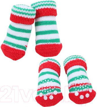 Носочки для животных Puppia Crinch / PAOC-SO1270-RD-L (красный)