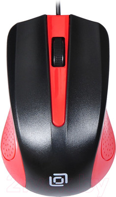 Мышь Оклик 225M (черный/красный)