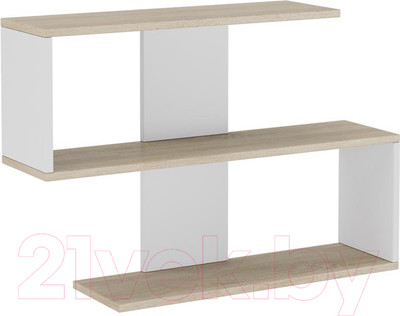 Полка ТриЯ Diamond КМ+02.68.000.046 (дуб сонома/белый)