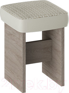 Пуф ТриЯ Дублин (дуб сонома/трюфель/кожзам светлый/ткань светлая)