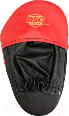 Боксерские лапы RSC Combat RSC009 (черный/красный)