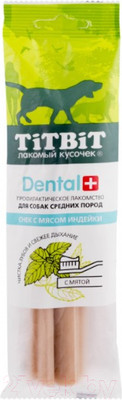 Лакомство для собак TiTBiT Dental+ Снек с мясом индейки / 14479