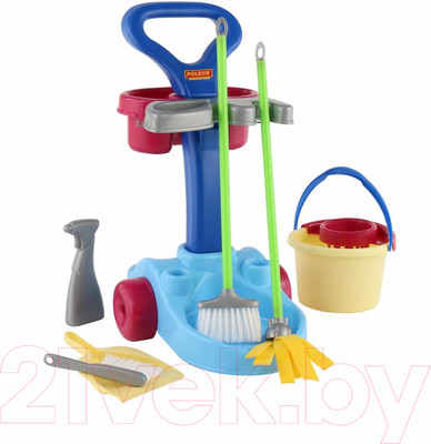 Набор хозяйственный игрушечный Полесье Чистюля / 36575 (в коробке)