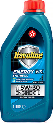 Моторное масло Texaco Havoline Energy MS 5W30 / 801735NKE (1л)