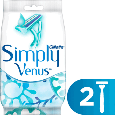 Набор бритвенных станков Gillette Simply Venus 2 одноразовые для женщин (2шт)