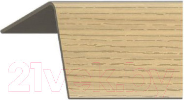 Уголок отделочный Rico Moulding 123 Дуб Золотистый с тиснением (40x40x2700)