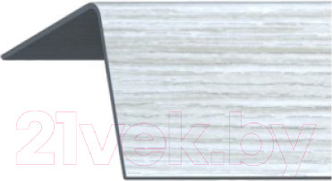 Уголок отделочный Rico Moulding с тиснением 112 Ясень Серый (30x30x2700)