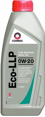 Моторное масло Comma Eco-LLP 0W20 / ECOLLP1L (1л)