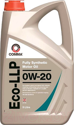 Моторное масло Comma ECO-LLP 0W-20 / ECOLLP5L (5л)