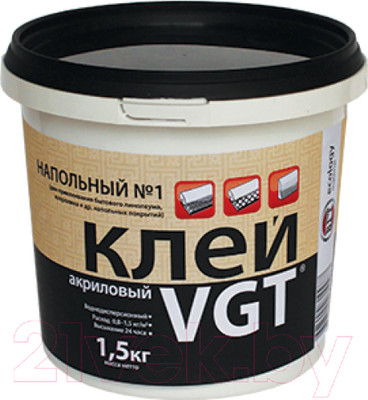 Клей для напольных покрытий VGT №1 Эконом (1.5кг)