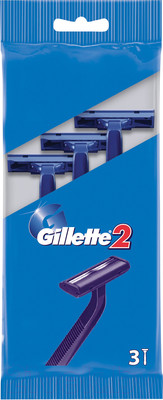 Набор бритвенных станков Gillette 2 одноразовые (3шт)