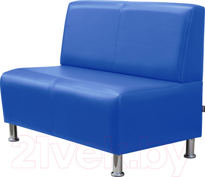 Диван Brioli Руди двухместный (L18/синий)