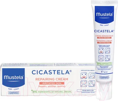 Крем детский Mustela Cicastela Восстанавливающий увлажняющий (40мл)