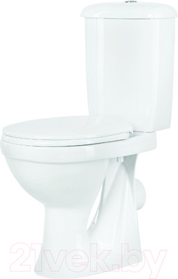 Унитаз напольный Оскольская керамика Суперкомпакт А (белый, горизонтальный выпуск)