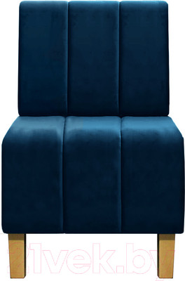 Кресло мягкое Brioli Руди полоса (B69/синий)