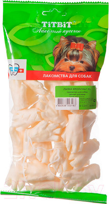 Лакомство для собак TiTBiT Лапки кроличьи XL / 3183