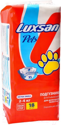 Подгузники для животных Luxsan Premium XS 2-4кг (18шт)