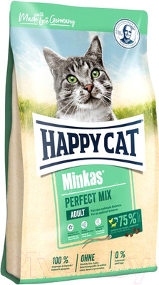 Сухой корм для кошек Happy Cat Minkas Perfect Mix Домашняя птица, рыба и ягненок / 70414 (1.5кг)