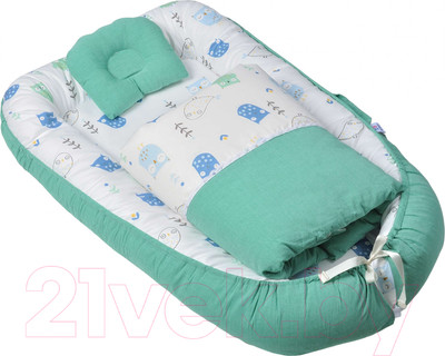 Кокон-гнездышко Farfello Совы / L3 (зеленый)