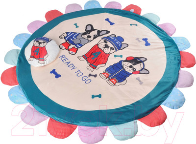 Игровой коврик Farfello Собаки Z2 (белый)