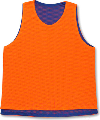 Манишка футбольная Спортивные мастерские SM-370 (L, оранжевый/синий)