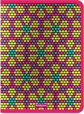 Папка для тетрадей Erich Krause Pink&Yellow Beads / 52837