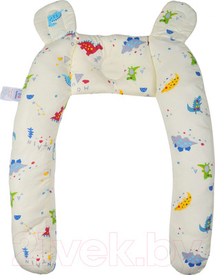 Бортик в кроватку Farfello Динозавры / W2 (желтый)