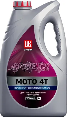 Моторное масло Лукойл Мото 4T 10W40 SL / 1595328 (4л)