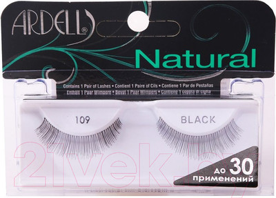 Накладные ресницы ленточные Ardell Natural Lashes 109 Black
