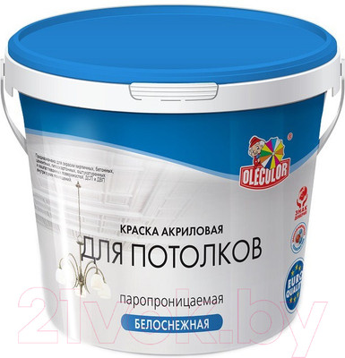 Краска Olecolor Для потолков (3кг)