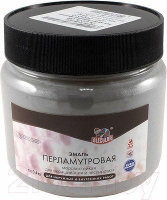 Эмаль Olecolor Перламутровая универсальная (300г, серебристый)