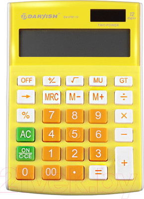 Калькулятор Darvish DV-2707-12Y (желтый)