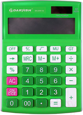 Калькулятор Darvish DV-2707-12N (зеленый)