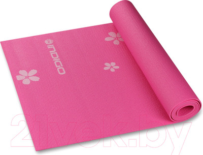 Коврик для йоги и фитнеса Indigo Sport YG03P (цикламеновый)