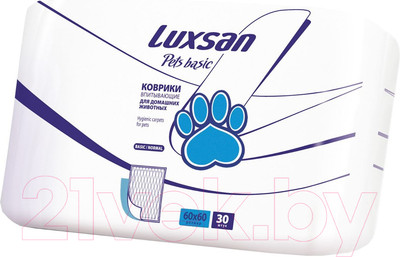 Одноразовая пеленка для животных Luxsan Basic 60x60 (30шт)