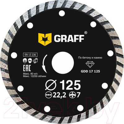 Отрезной диск алмазный GRAFF 17125
