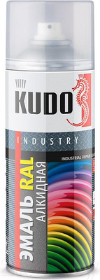 Эмаль Kudo Универсальная RAL 9016 / KU-09016 (520мл, ярко-белый)
