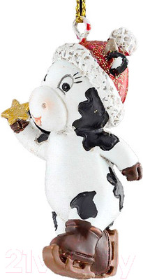 Елочная игрушка Erich Krause Decor Праздничная коровка / 51242