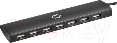 USB-хаб Digma HUB-7U2.0-UC-B (черный)