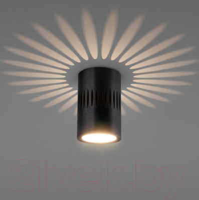 Точечный светильник Elektrostandard DLS026 7W 4200К (черный)