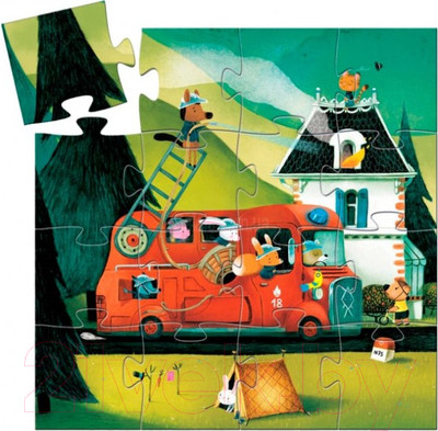 Пазл Djeco Пожарная машина / 07269