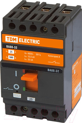 Выключатель автоматический TDM ВА 88-32 3Р 25А 25кА / SQ0707-0002
