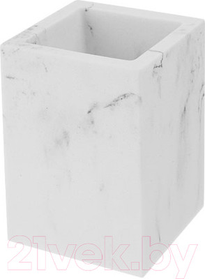 Стакан для зубной щетки и пасты Perfecto Linea 35-000003 (белый)