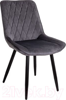 Стул AksHome Nika (серый велюр HLR-21/черный)
