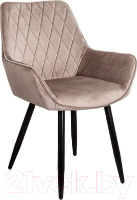 Стул AksHome Pablo (бежевый велюр HLR-08/черный)