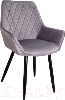 Стул AksHome Pablo (светло-серый велюр HLR-20/черный)