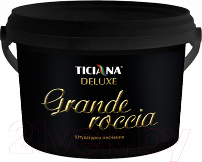 Штукатурка готовая декоративная Ticiana Deluxe Grande Roccia Песчаник (900мл)