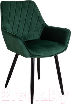 Стул AksHome Pablo (темно-зеленый велюр HLR-57/черный)