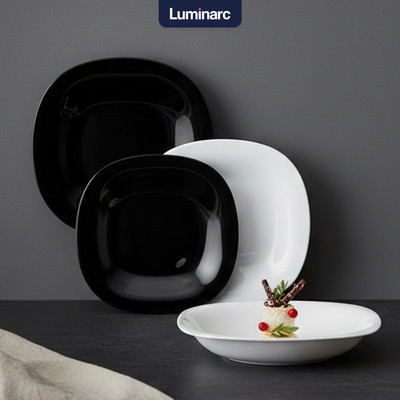 Набор тарелок Luminarc Carine Black/White N1489